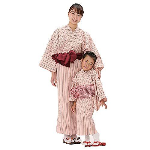 速達メール便 子供浴衣と帯のセット 日本製 子供用 四本紐仕立て 旅館浴衣 遠州綿紬 花桃 Mサイズ 着丈約95cm 身巾約43cm 袖丈約35cm 対応身長大体100cm 1cm Sale 送料無料 Inspired2become Org