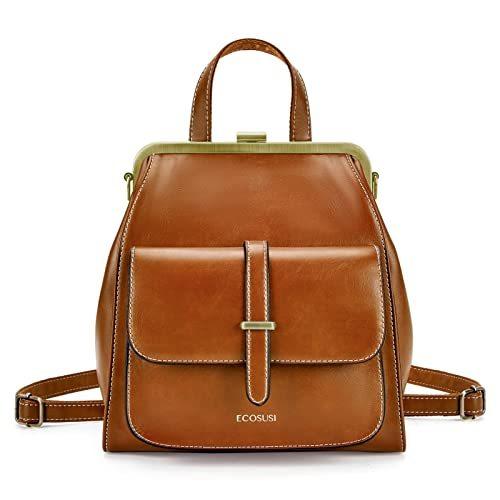 Ecosusi 小型バックパック パース Puレザー ミニバックパック カジュアル バッグ 旅行 レディース A B07rs98bbk 25 Ecosusi ショルダーバッグ カジュアル Yuyu晴々 レディース A B07rs98bbk 25