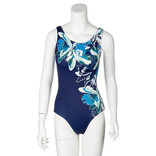人気特価激安 紺 シェイプワンピース水着 エヌピー Np 9号 Wi 水彩花柄パネル その他トップス Michiganestateplanning Com