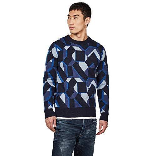 値引きする 長袖 メンズ ポリアクリル ウール セーター ニット ジースターロゥ Raw G Star 黒 Sweater Knitted Mimesis 青 ニット セーター Michiganestateplanning Com