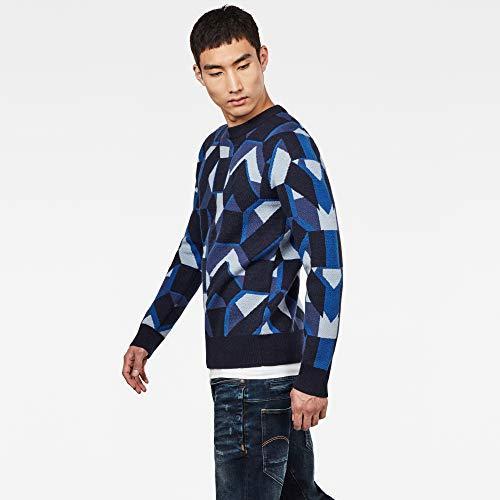 値引きする 長袖 メンズ ポリアクリル ウール セーター ニット ジースターロゥ Raw G Star 黒 Sweater Knitted Mimesis 青 ニット セーター Michiganestateplanning Com