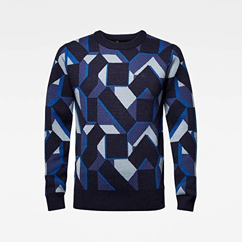 値引きする 長袖 メンズ ポリアクリル ウール セーター ニット ジースターロゥ Raw G Star 黒 Sweater Knitted Mimesis 青 ニット セーター Michiganestateplanning Com