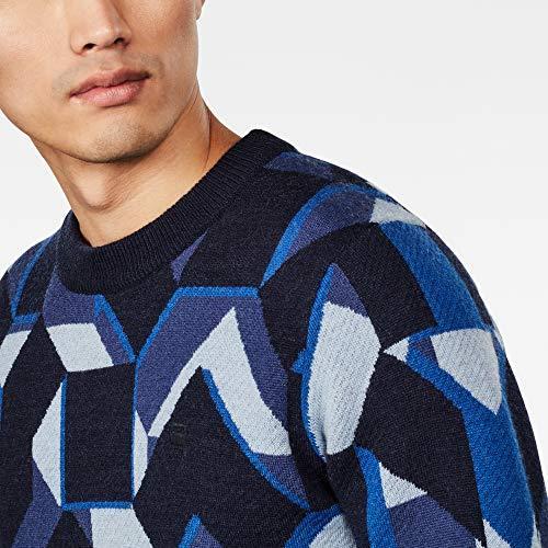 値引きする 長袖 メンズ ポリアクリル ウール セーター ニット ジースターロゥ Raw G Star 黒 Sweater Knitted Mimesis 青 ニット セーター Michiganestateplanning Com