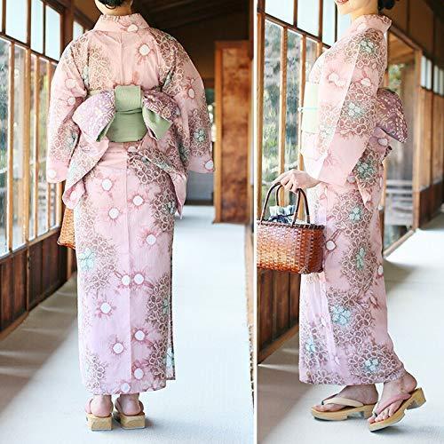 好評につき延長！ ほぼ美品 有松絞り 浴衣 花に流水文様 藍色系 着物