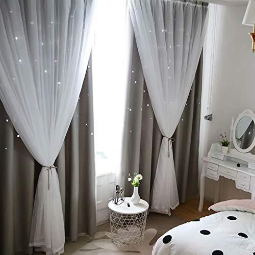 超安い 二重カーテン 遮光率90 レースカーテン グラデーション 遮光 カーテン 姫系 おしゃれ 1 5倍ヒ 透かし彫り 星柄 浄水器カートリッジ Folliq4 Com