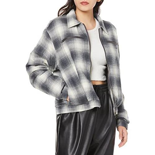 価格は安く Plaid Ombre ジャケット エックスガール Jacket M ブラック レディース X Girl ダッフルコート Pathwaysfl Org
