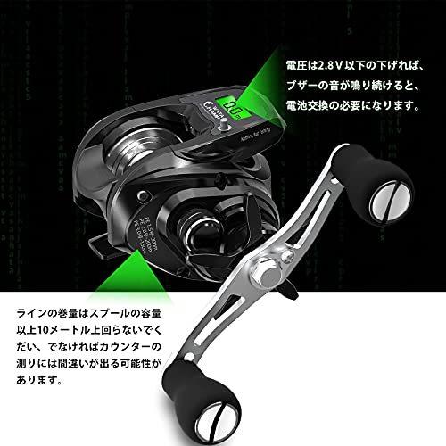 ワタチャンプ Watachamp ベイトリール Led 防水 ライン カウンター 電池交換可能 Pe1 5号付き ブレーキ 調整容易 大 A B098jgsr93 2100 Yuyu晴々 通販 Yahoo ショッピング