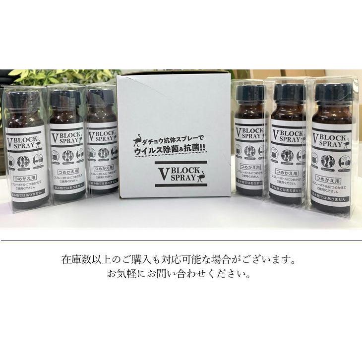 正規販売店 V BLOCK SPRAY 詰め替え用 50ml×3本セット Vブロックスプレー ダチョウ抗体原料配合 除菌スプレー 抗菌 ジールコスメティックス｜yuyu-honpo｜08