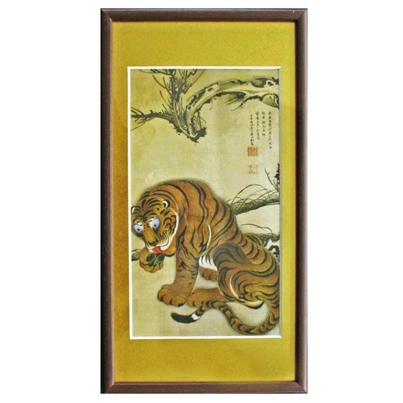 虎の額縁 Amazon.co.jp: 良品虎 純金鍍金 壁飾り レトロ 木製額縁 24KGP