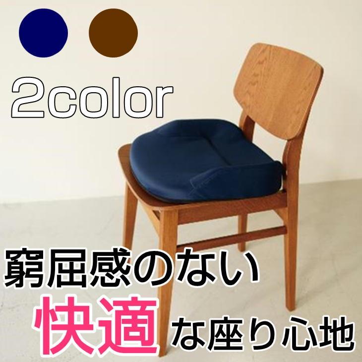 スワレーヴ 快適クッション 2色 ネイビー/ブラウン スワレーブ