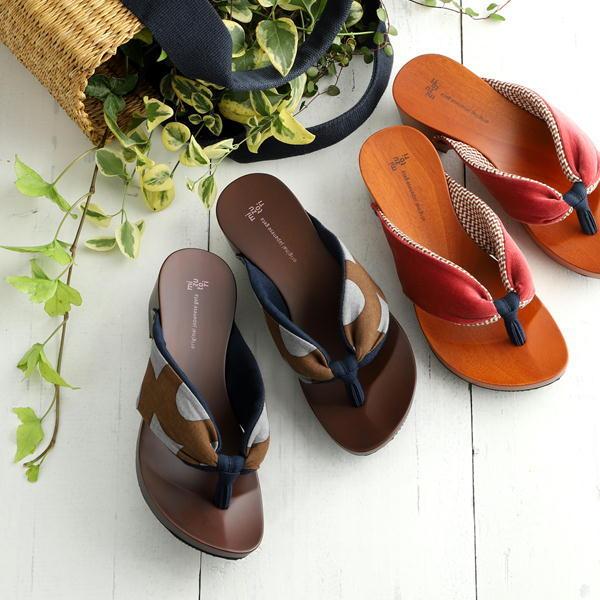 mizutori 水鳥工業しずおかひのき黒下駄 2.5cmヒール 本革・Hバンド