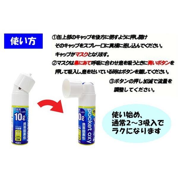 携帯酸素缶 ポケットオキシ pocket oxy POX04 酸素ボンベ 10L 12本 