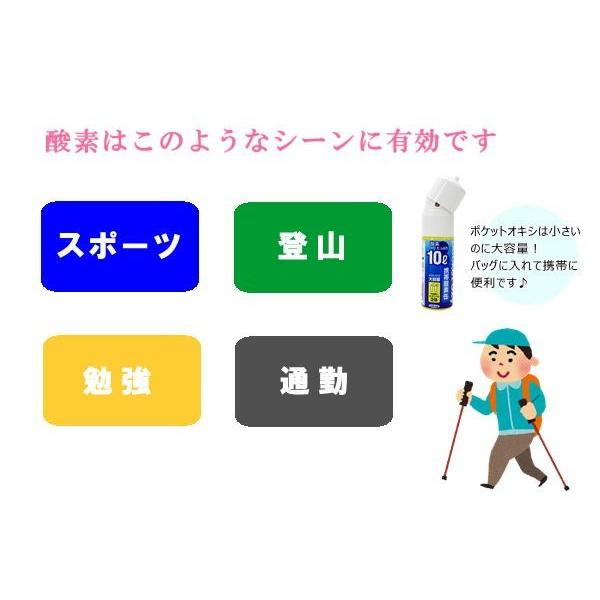 携帯酸素缶 ポケットオキシ pocket oxy POX04 酸素ボンベ 10L 12本 