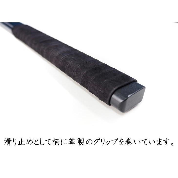 鍛錬用鉄刀 重量3kg 革巻き 日本製 鍛錬棒シリーズ 筋トレ 剣術 剣道 トレーニング_2