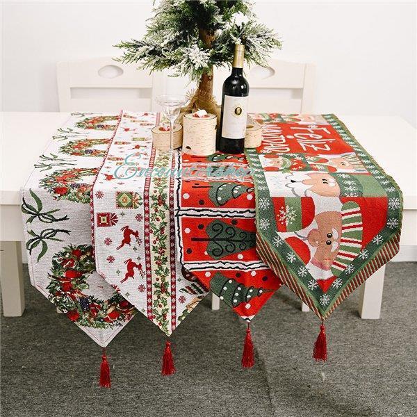 新しいブランド ゆうゆうパラダイステーブル テーブルランナー テーブルクロス ランチョンマット クリスマス 食卓 布 クロス おしゃれ センタークロス 北欧 モダン サンタクロース柄 Redoriente Net
