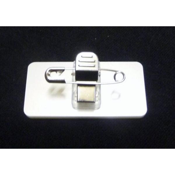 名札 無地ネームプレート ブランクプレート 銀パール板 30×60mm