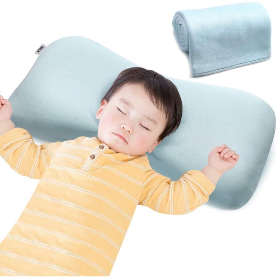 NEXSIABABY ベビー枕 赤ちゃん まくら 絶壁防止 向き癖改善 低反発 綿 