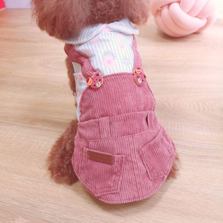 送料無料 犬の服 ロンパース つなぎ サロペット風 カバーオール もこもこ 暖かい ペット用品 Dog服 犬服 犬用防寒着 ペット服 かわいい 小花柄 Dg456 Yuyu Shop 通販 Yahoo ショッピング