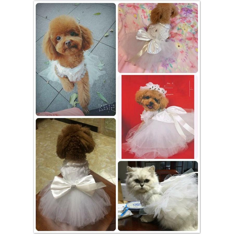 犬の服 キャミソール 夏 セレブ犬服 大きいリボンドレス ウェディングドレス パーティー プレゼント 写真記念 高級感たっぷり まるでお姫様 Dg496 Yuyu Shop 通販 Yahoo ショッピング