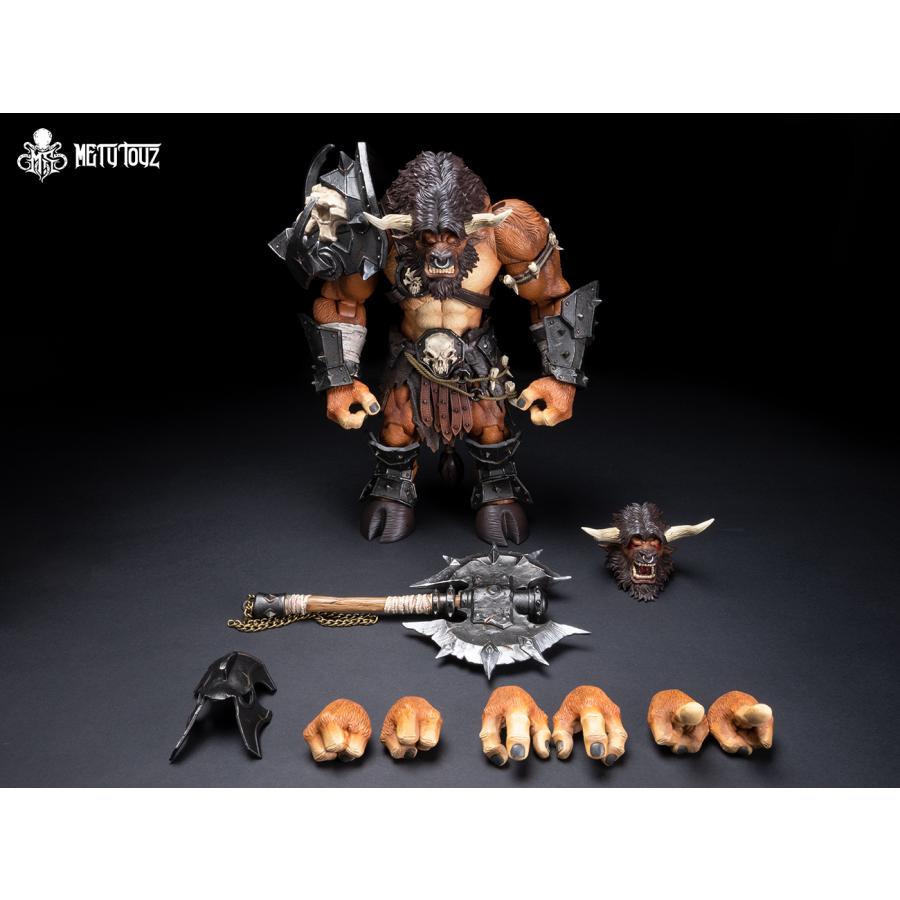 Mety toyz 冒険者の世界 Tauren Warrior 1/10スケール可動フィギュアの画像