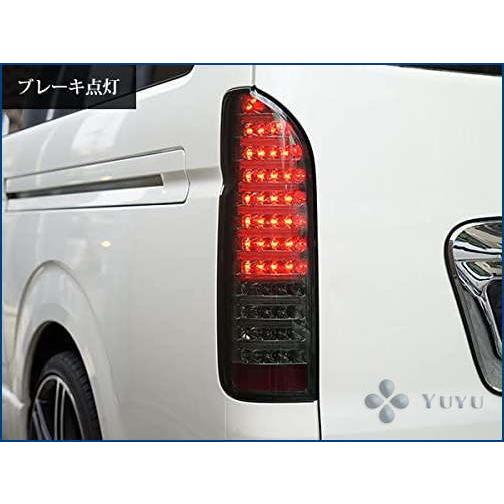 公式サイトから購入する ハイエース レジアスエース 200系 LED ファイバー クローム スモーク テールランプ