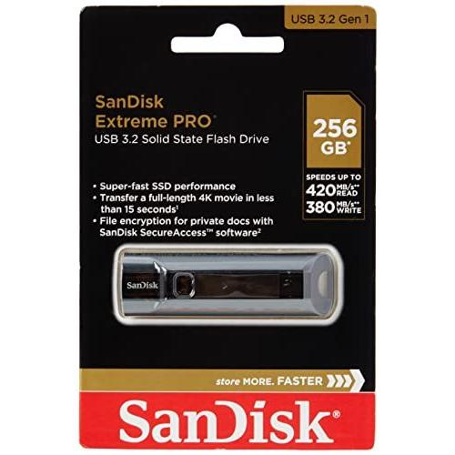 256GB SanDisk サンディスク USBメモリー ExtremePro USB3.1(Gen 1) 対応 R:420MB/s W380MB/s｜yuyuyu