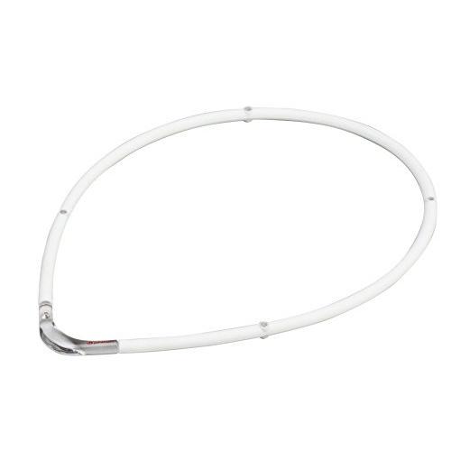 ファイテン(phiten) ネックレス RAKUWA 磁気チタンネックレスS-|| ホワイト×クリア 55cm