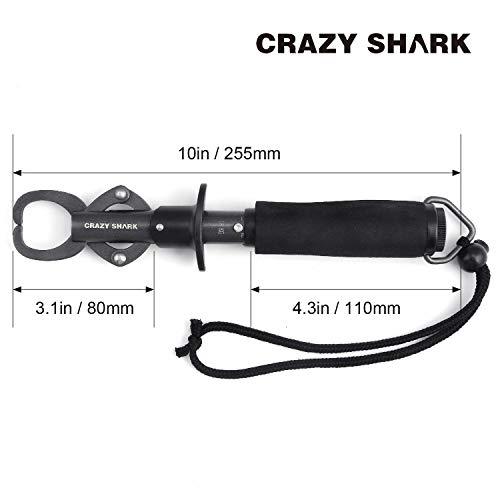 CRAZY SHARK フィッシュグリップ フィッシュキャッチャー 魚掴み器 魚つかみ 軽量 フィッシュグリッパー ステンレス 多機能ツール 携帯便利｜yuyuyu｜02