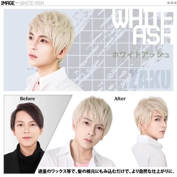 ウィッグ Tefure テフリ ジグザグショート Zaku ホワイトアッシュ Men 002 Fujitatsu 富士達 ユザワヤ 通販 Paypayモール