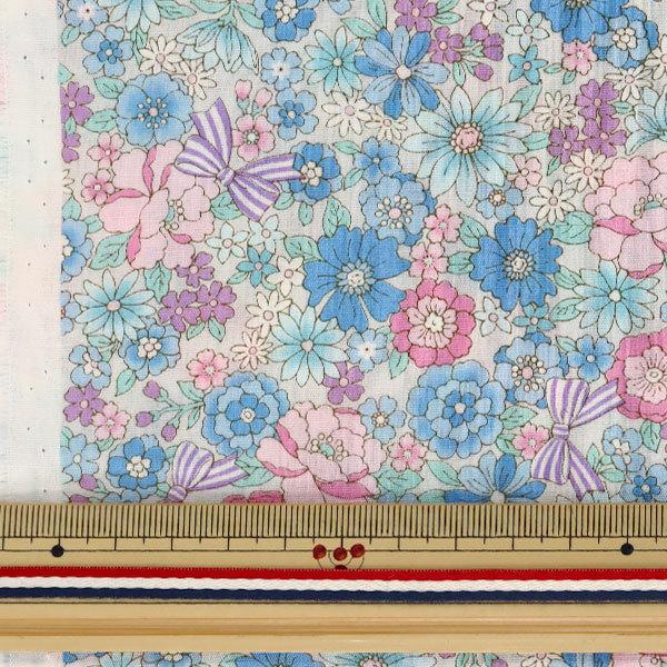 数量5から 生地 ブロード 小花柄 ブルー Ap4187 8c コスモテキスタイル ユザワヤ 通販 Paypayモール