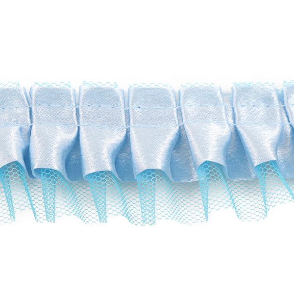 数量5から フリルリボンテープ サテンチュール 幅約35mm サックス Ir007 3 3番色 セール 登場から人気沸騰