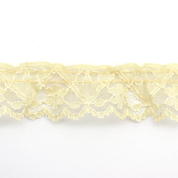 【数量5から】 レース 『ラッセルフリル 14番色 ベージュ 51362-14』|yuzawaya|03