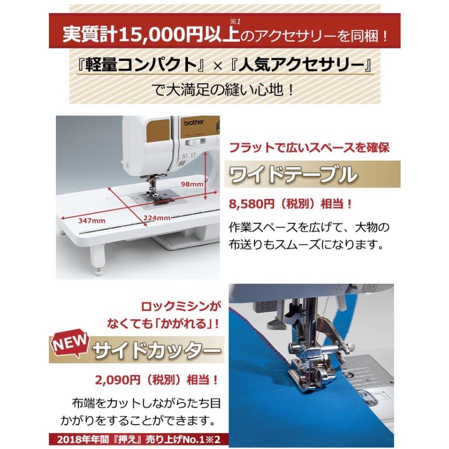 家庭用ミシン本体 アニュドール ブランii Cpe1501 贈与 ブラザー Brother