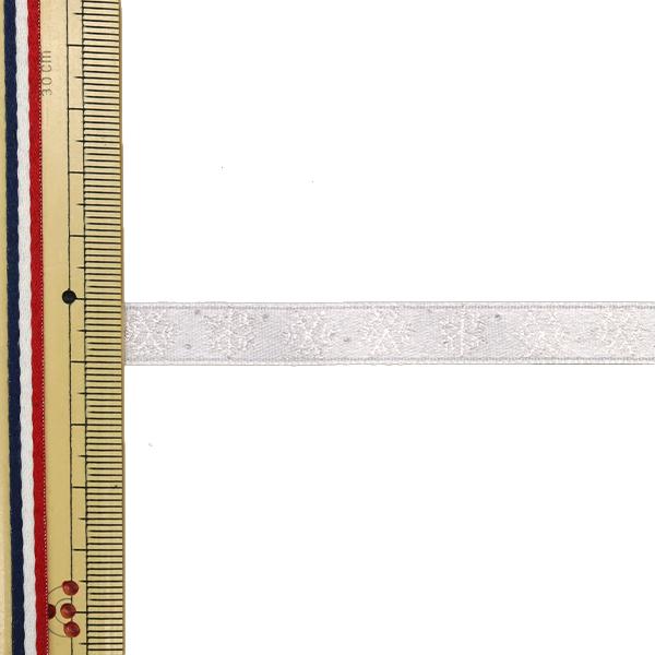 リボン 『リボン SNOW柄 約10mm幅×約90cm巻き ホワイト R107』大前|yuzawaya|02