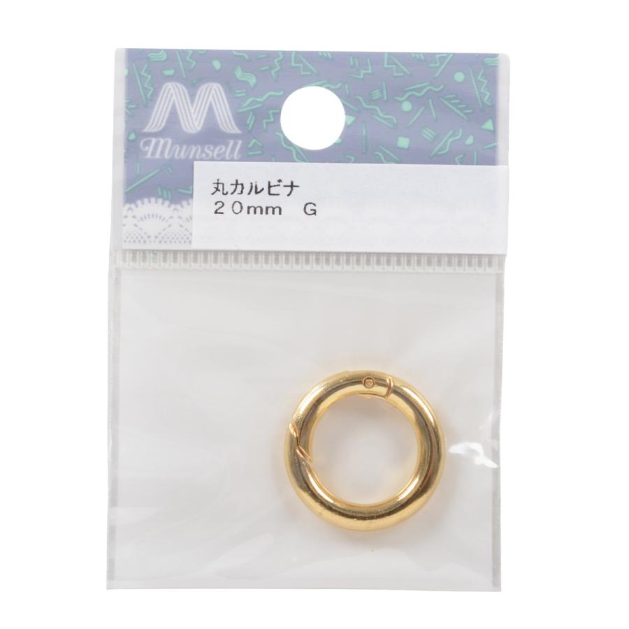 手芸金具 『丸型カラビナ 2cm G』 : ユザワヤ - 通販 - Yahoo!ショッピング
