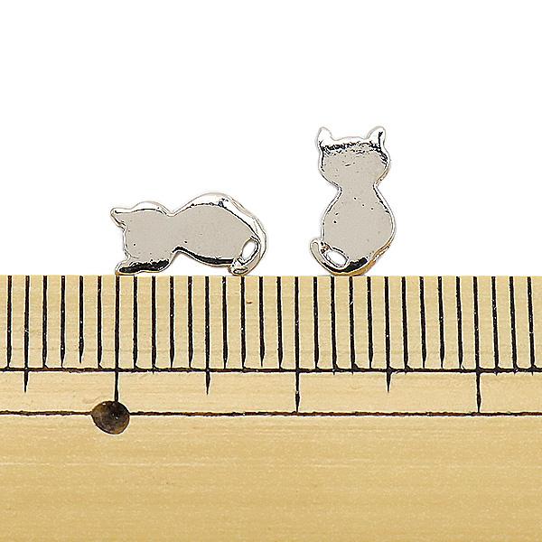 手芸金具 『チャーム 猫 シルバー 2個入り No.463』 : ユザワヤ - 通販