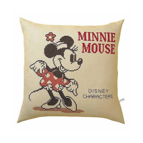 刺しゅうキット 『ディズニー 刺繍キット クッション ミニーマウス (キャメル) 5882』 Olympus オリムパス | Disney