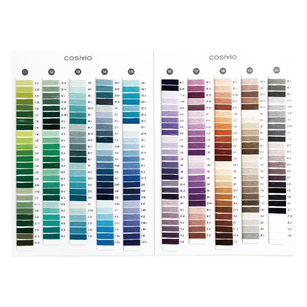 刺繍糸 サンプル 刺しゅう糸見本帳 『サンプル帳 25番糸コスモ 1501』 : ユザワヤ