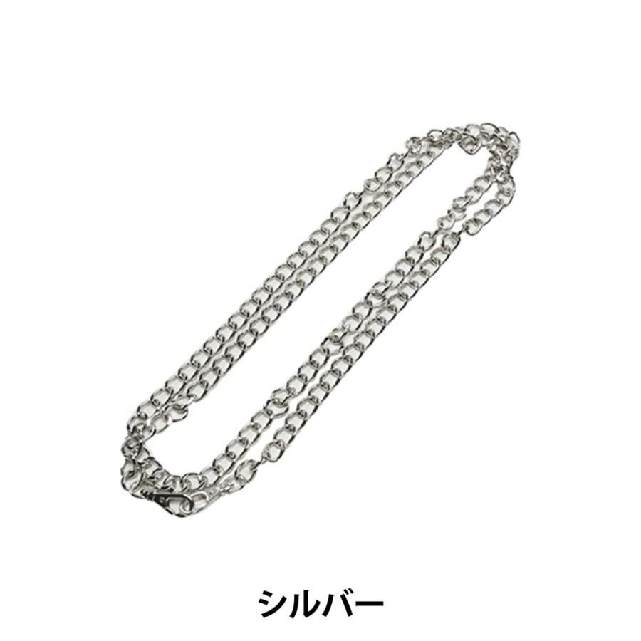 かばん材料 『ナスカン付チェーン シルバー BK-128』 INAZUMA イナズマ