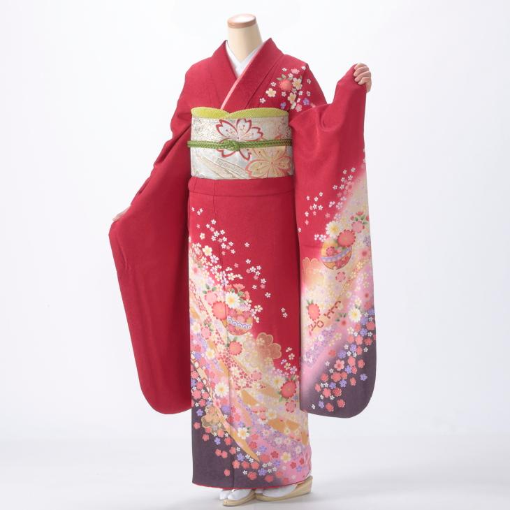 振袖　成人式　セット　京都きもの友禅 No.1173 【新品/京友禅】美しく高貴な菊と百合が美しく咲き