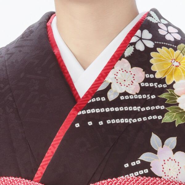 京都きもの友禅 振袖 中古 フルセット 成人式 Lサイズ 古典 茶系 京都きもの友禅 振袖 中古 フルセット 成人式 Lサイズ 古典 茶系