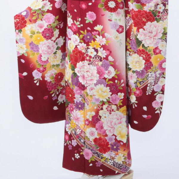成人式　振袖フルセット　1133 正絹振袖　赤　花柄 楽天市場】【成人式 振袖 レンタル】成人式 振袖|成人式振袖
