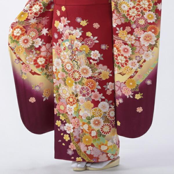 京都きもの友禅 振袖レンタル (成人式期間外) フルセット L