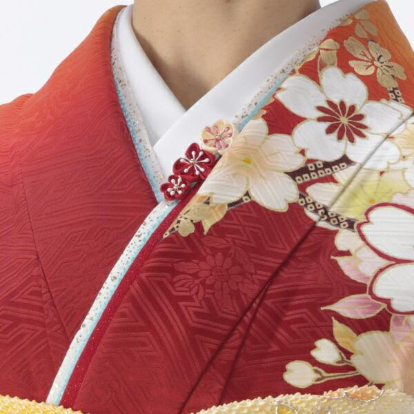京都きもの友禅 振袖 赤 フルセット 美品 成人式 京都きもの友禅 振袖 中古 フルセット 成人式 Mサイズ 古典 赤