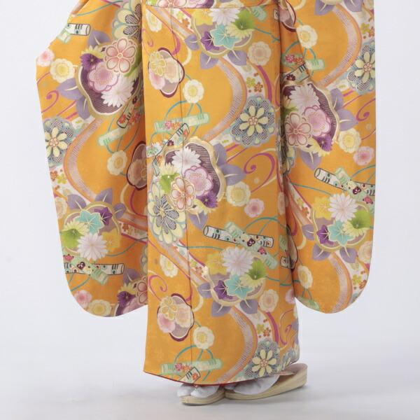 ともしゃん振袖フルセット 京都きもの友禅 振袖 中古 フルセット 成人式 Lサイズ モダン ピンク