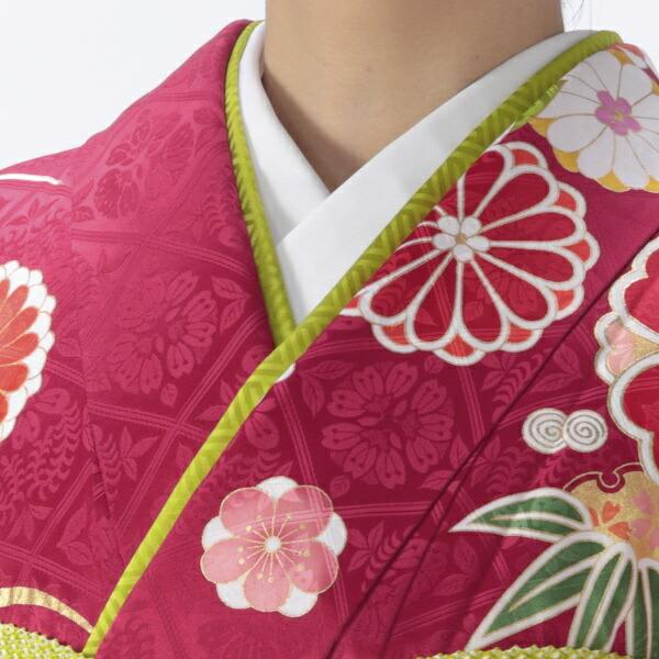 京都きもの友禅 振袖 赤 フルセット 美品 成人式 京都きもの友禅 振袖レンタル (成人式) 振袖 フルセット Mサイズ 古典