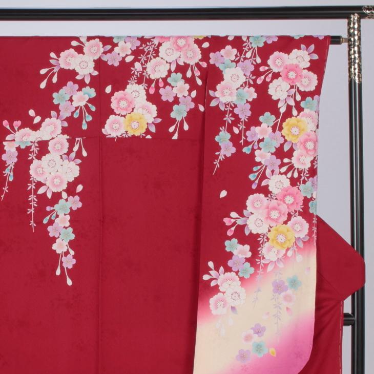 京都きもの友禅 振袖レンタル (成人式) 振袖 フルセット Sサイズ 花柄