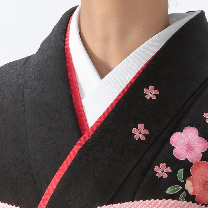 振袖 成人式 フルセット Sサイズ 花柄 黒系 着物 購入 正絹 結婚式 卒業式 セット 爆買の画像