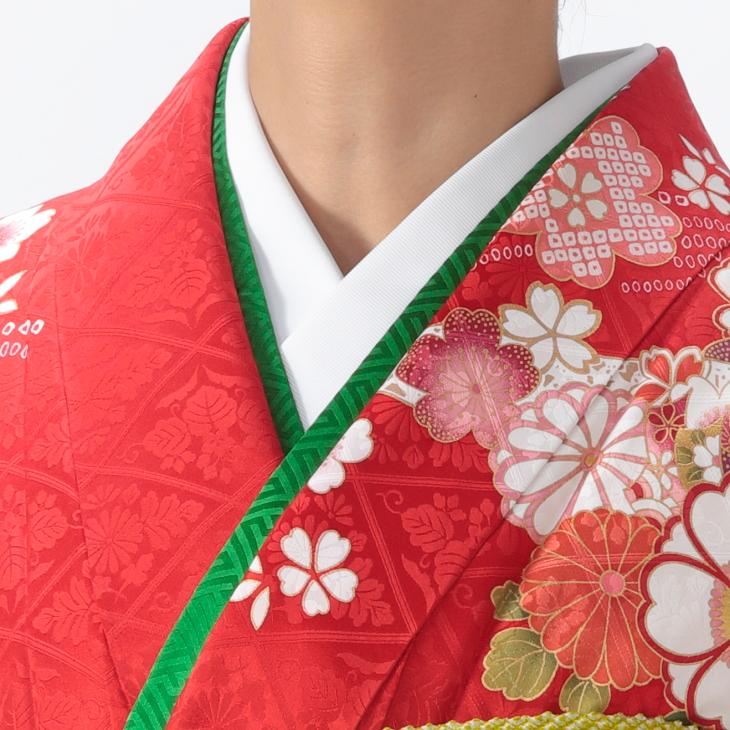 美品⭐︎京都きもの友禅⭐︎赤花柄振袖 正絹 一式セット⭐︎ 京都きもの友禅 振袖 成人式 フルセット LLサイズ 花柄 赤・ワイン系