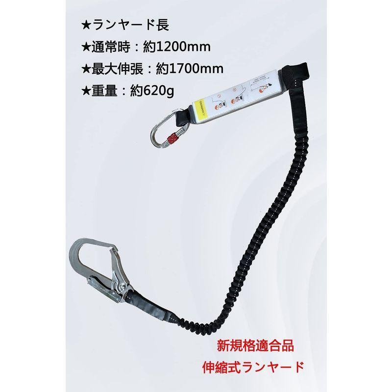 大割引 Singlon 使用可能質量110kg以下 2丁掛け 安全ロープ 一般高所作業用 電気工事 新規格適合ハーネス用ランヤード 安全帯 Www Tlmtechnologies Co Uk